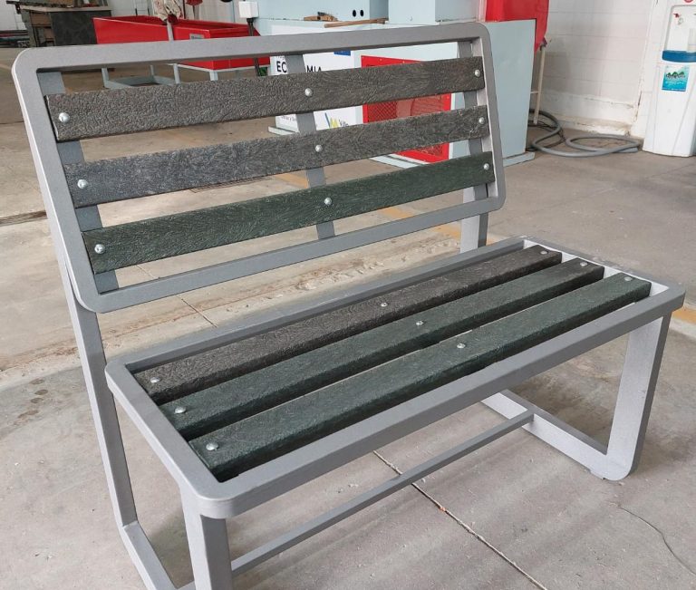 banco madera plastica