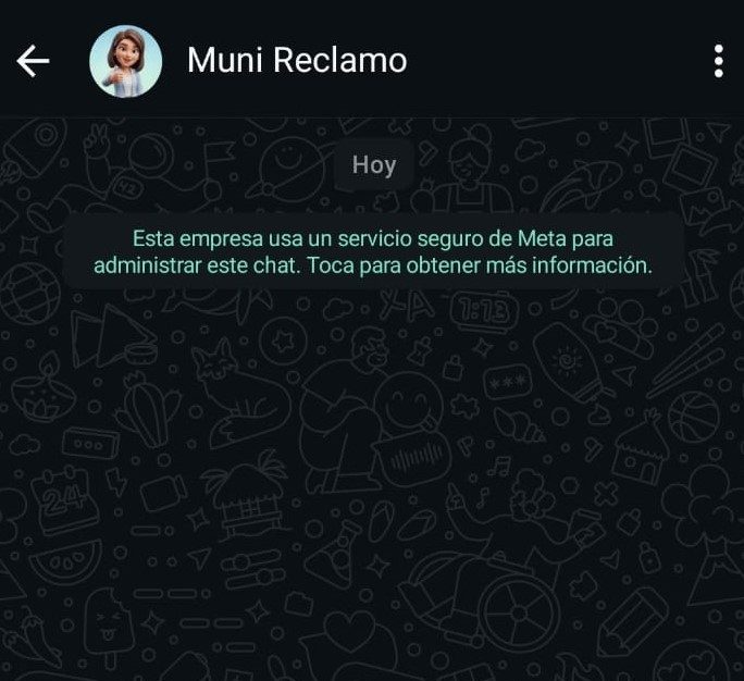 WhatsApp reclamos muni