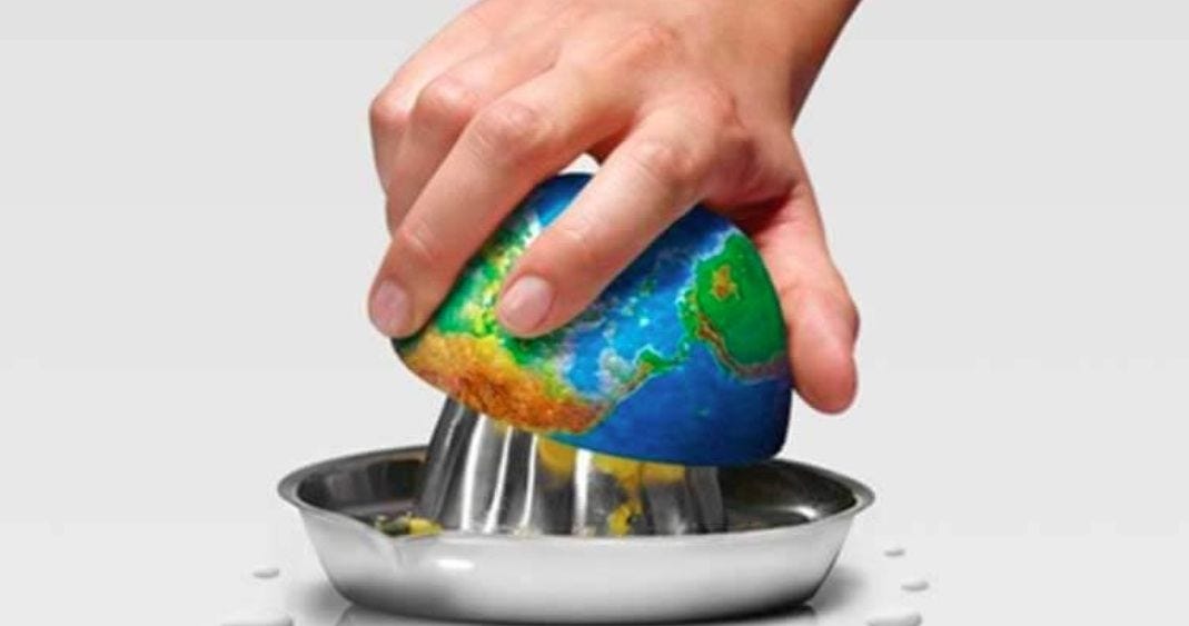 sobrecapacidad de la tierra